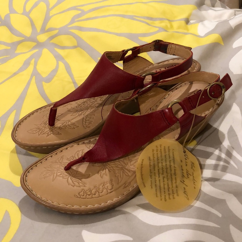 Red Sandals by Born